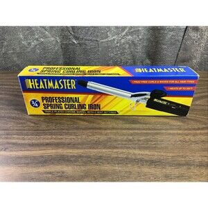 Heat Master Professional Spring Curling Iron 3/4” Two Settings 350*F Used Once